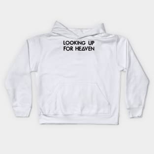 Looking up  (black) Kids Hoodie